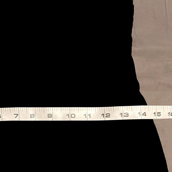 Vintage Scott McClintock (Jessica McClintock) White Satin and Black Velvet Gown. - Picture 12 of 13